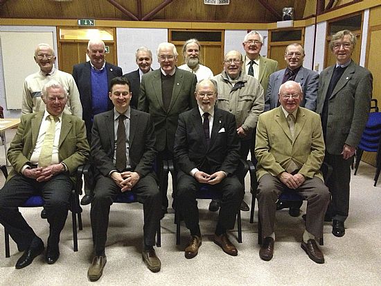 A few members of the H.M.C.S.G. with Mr Gus Ironside from Brain Tumour U.K. Charity ( 2nd left, front row )